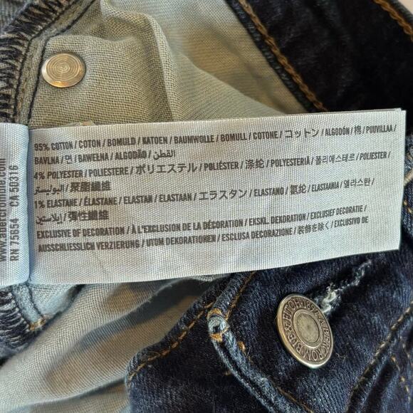 Abercrombie & Fitch Langdon Skinny Stretch Jeans Dark Rinse Mens Size 28x30 - Picture 7 of 7